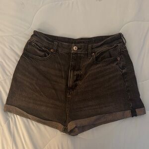 American Eagle curvy denim mom shorts size 8
